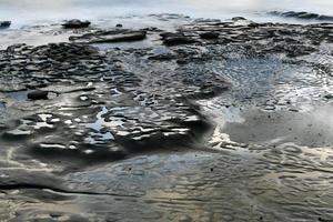 Sunset at the Tide Pools in La Jolla, San Diego, California. photo