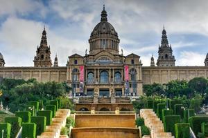 Placa de Espanya, the National Museum in Barcelona, Spain. photo