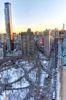 New York City Skyline at Sunset photo