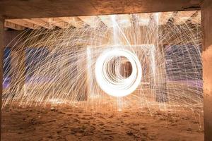 Burning Steel Wool photo