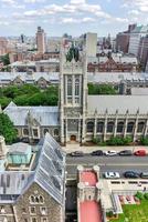 Aerial view of Morningside Heights in New York City. photo