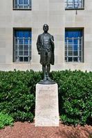 Washington, DC - Apr 3, 2021 -  Captain Nathan Hale is a bronze statue of Nathan Hale, by Bela Lyon Pratt. It is located at the Robert F. Kennedy Department of Justice Building, Washington, D.C. photo