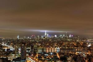 vista del horizonte de la ciudad de nueva york foto