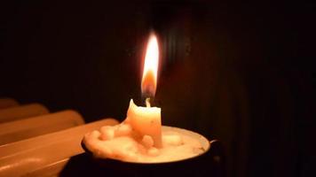 Candle flame light video