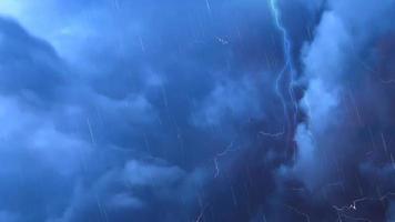Thunder Storm and strike video