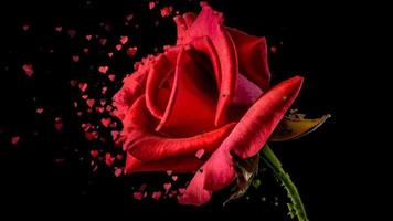 Lovely red rose video