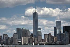 Downtown Manhattan from Liberty Island photo