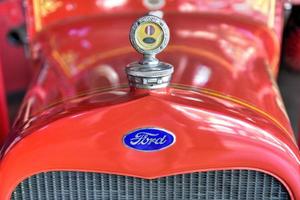 Ponce, Puerto Rico - December 27, 2015 -  Ford firetruck in the Parque de Bombas firehouse museum in Ponce, Puerto Rico. photo