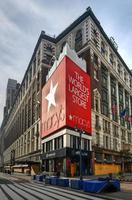 New York City, New York - June 11, 2020 -  Store closed during the COVID-19 pandemic, with boarded up windows to protect against looting as a result of anti-police brutality protests. photo