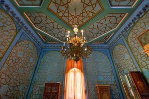 Bukhara, Uzbekistan - July 12, 2019 -  Sitora-i Mokhi Khosa - the Summer Palace of Bukharan Emirs in Uzbekistan. photo