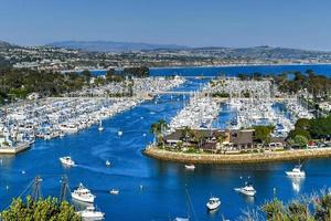 vista panorámica de los yates en data point, california, estados unidos. foto