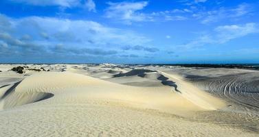 dunas de arena blanca de la reserva natural de nilgen foto