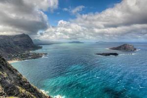 paisaje dramático de oahu, hawaii foto