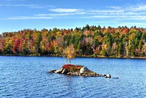 Rock Island Bay Fall Foliage, New York photo