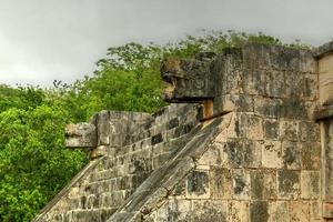 Venus Platform in the Great Plaza in Chichen Itza, a large pre-Columbian city built by the Maya people in Yucatan. One of the new 7 wonders of the world. photo