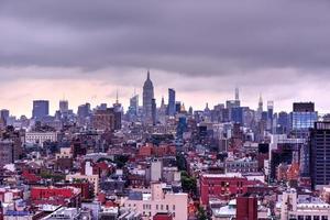 New York City - August 12, 2017 -  Manhattan skyline view in the evening as dusk approaches. photo