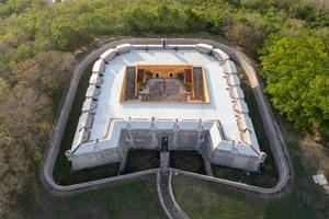 Aerial view of the Fort of San Miguel, in Campeche, Mexico in the Yucatan Peninsula. photo