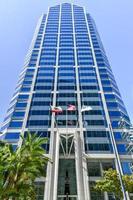 San Diego, CA - July 19, 2020 -  One America Plaza is the tallest building in San Diego, California and a prominent fixture in the waterfront district of the downtown San Diego skyline. photo