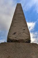 Cleopatra's Needle Obelisk in New York. It was erected in Central Park, west of the Metropolitan Museum of Art in Manhattan, on 22 January 1881 photo