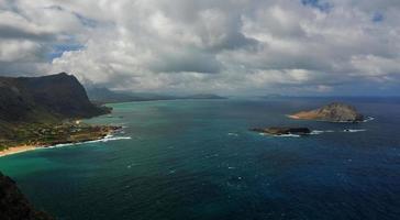 paisaje dramático de oahu, hawaii foto