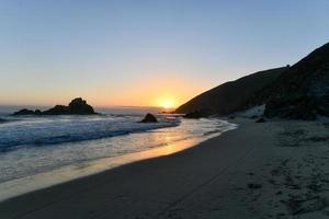 Pfeiffer Beach along Pfeiffer State Park in Big Sur, California. photo