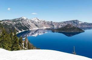 parque nacional del lago del cráter, oregon foto