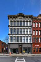 Poughkeepsie, New York - Feb 16, 2020 -  The Cast Iron Building was built in 1872 and is located in the historic district and heart of Downtown Poughkeepsie. photo