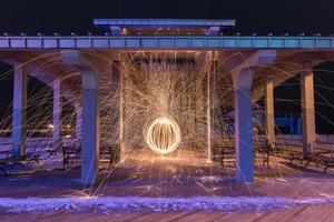 Burning Steel Wool photo