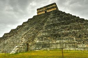 Pyramid of Kukulkan at Chichen Itza, the ancient Maya city in the Yucatan region of Mexico. photo