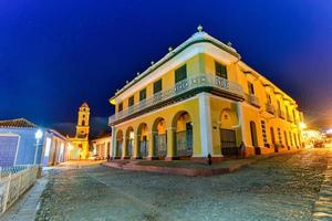 Palacio Brunet along the Plaza Mayor in the center of Trinidad, Cuba, a UNESCO world heritage site. photo