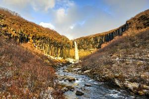 Svartifoss Water in Early Winter photo