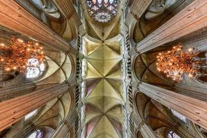 Bourges, France - May 21, 2017 -  Bourges Cathedral, Roman Catholic church located in Bourges, France. It is dedicated to Saint Stephen and is the seat of the Archbishop of Bourges. photo