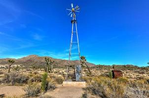 Abandoned equipment and mine along Wall Street Mill Trail in Joshua Tree National Park, California. photo