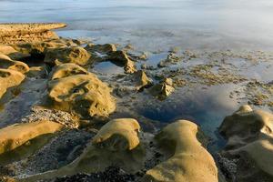 Sunset at the Tide Pools in La Jolla, San Diego, California. photo