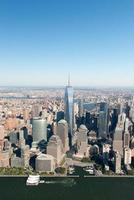 vista aérea de manhattan, nueva york foto