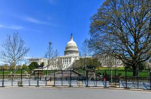 Washington, DC - Apr 3 2021 -  New security and fencing in place at the Nation's Capitol after the building was stormed by Trump-supporting rioters. photo