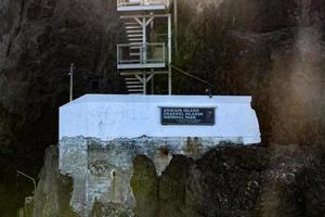 Sign at the entrance to Anacapa Island in Channel Islands National Park, California. photo