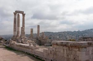 templo de hércules - amman, jordania foto