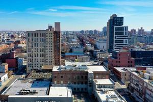 promoción de edificios en el barrio de williamsburg en brooklyn, nueva york. foto