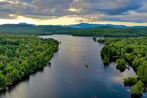 Lake Durant in the Adirondacks State Park in Indian Lake, New York. photo