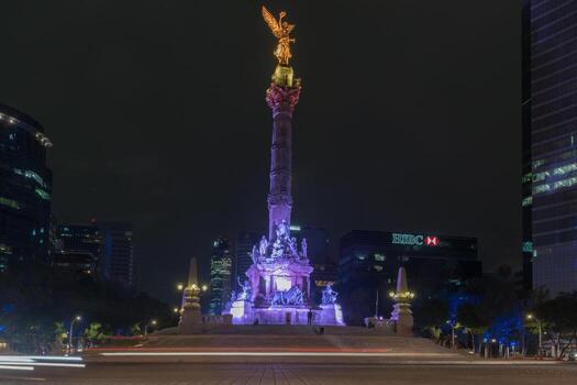ciudad de méxico, méxico - 7 de julio de 2013 - el ángel de la independencia en la ciudad de méxico, méxico. foto