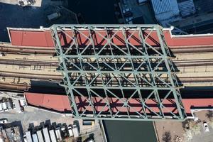 Ninth Street Bridge at the Smith and 9th Street Subway station in the Gowanus neighborhood of Brooklyn, New York. photo