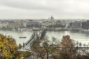 Szechenyi Chain Bridge - Budapest, Hungary photo