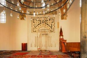 Interior of the Isa Bey Mosque, one of the oldest and most impressive works of architectural art remaining from the Anatolian beyliks in Selcuk, Izmir, Turkey, 2022 photo