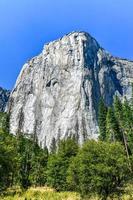 El Capitan towering above the valley floor in Yosemite National Park, California, USA photo