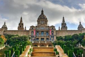 Placa de Espanya, the National Museum in Barcelona, Spain. photo