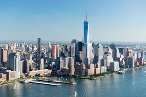 vista aérea de manhattan, nueva york foto