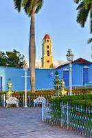 Plaza Mayor in the center of Trinidad, Cuba, a UNESCO world heritage site. photo