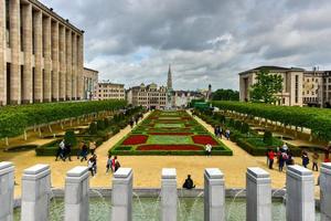 Brussels - Belgium - May 12, 2017 -  Mont des Arts in Brussels, Belgium meaning hill of the arts, is a historic site in the center of Brussels, Belgium. photo