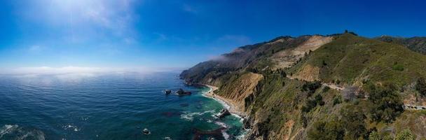 Scenic area by McWay Falls on the coast of Big Sur in central California. photo